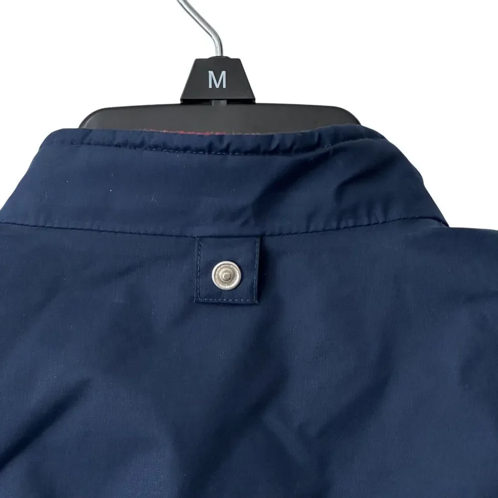 Jojo Maman Bebe Size 2 3‎ Fleece Lined Blue Jacket Striped Reversible Waterproof